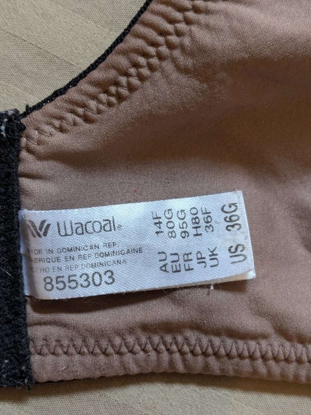 Wacoal Back Appeal Seamless Underwire Bra 855303 36G - Picture 3 of 10